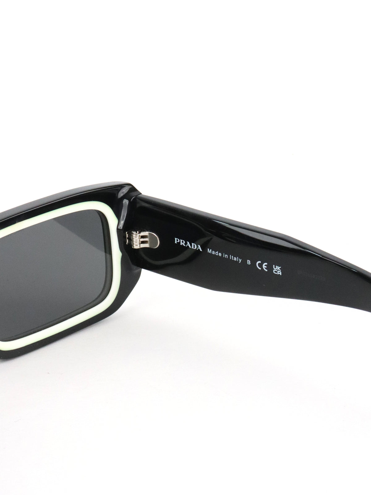 Prada Black PR 06YS Rectangle Frame Sunglasses