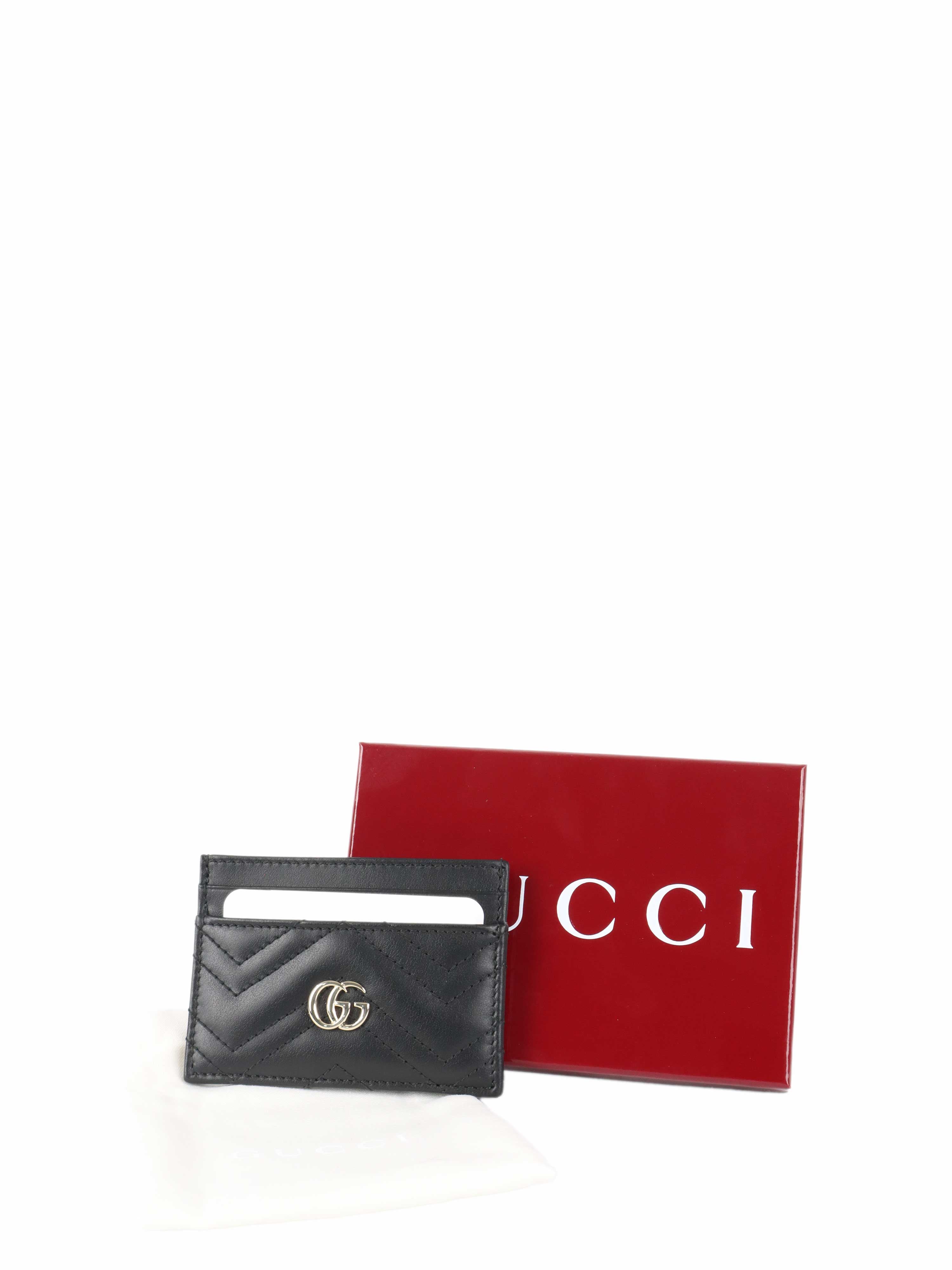 Gucci GG Marmont Quilted Leather Cardholder