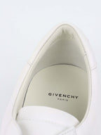 Givenchy White & Red Urban Street Low Logo Elastic Sneaker.