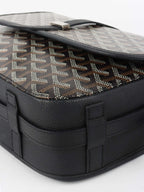 Goyard Black Belvedere MM Bag.
