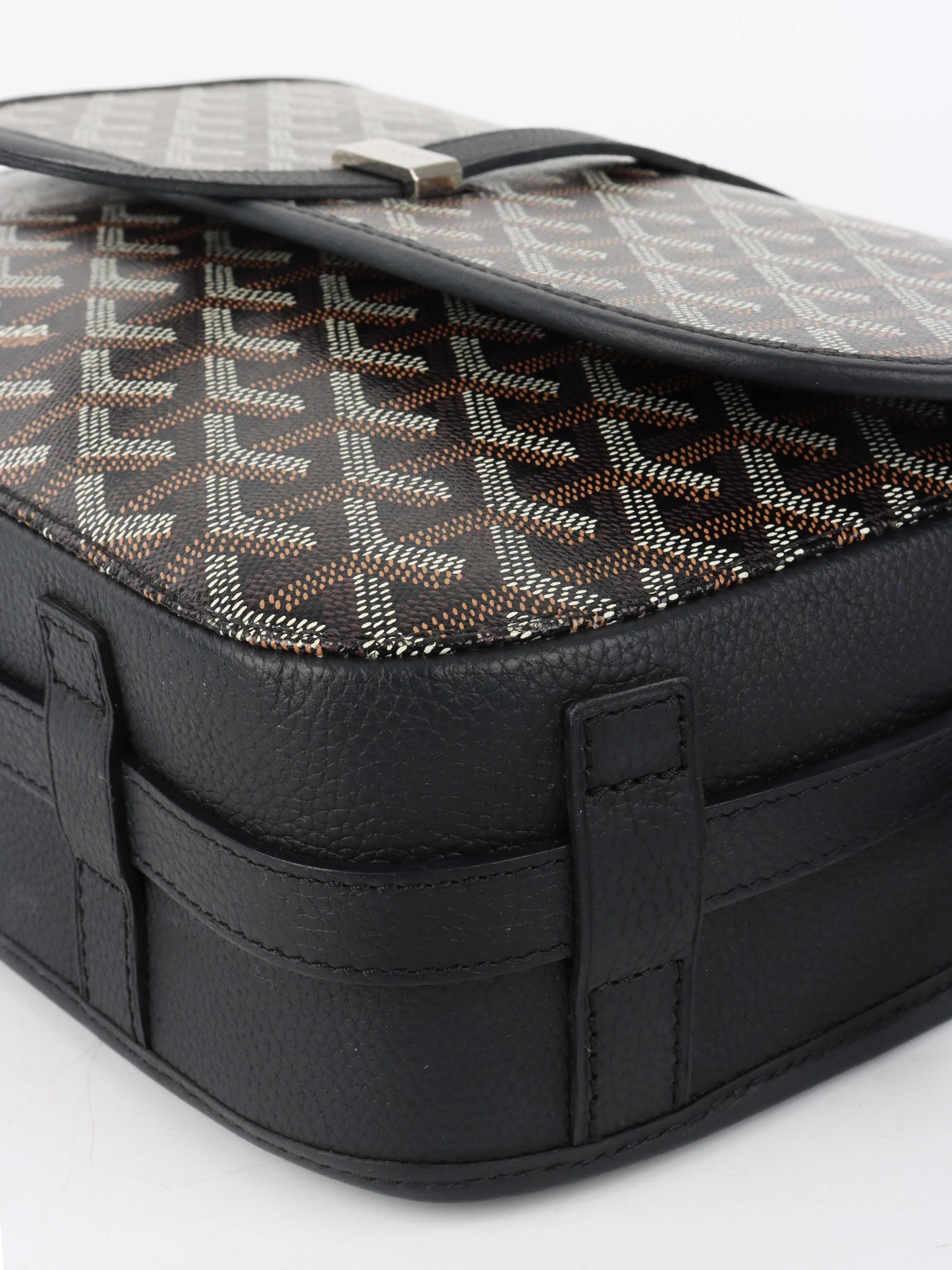 Goyard Black Belvedere MM Bag.