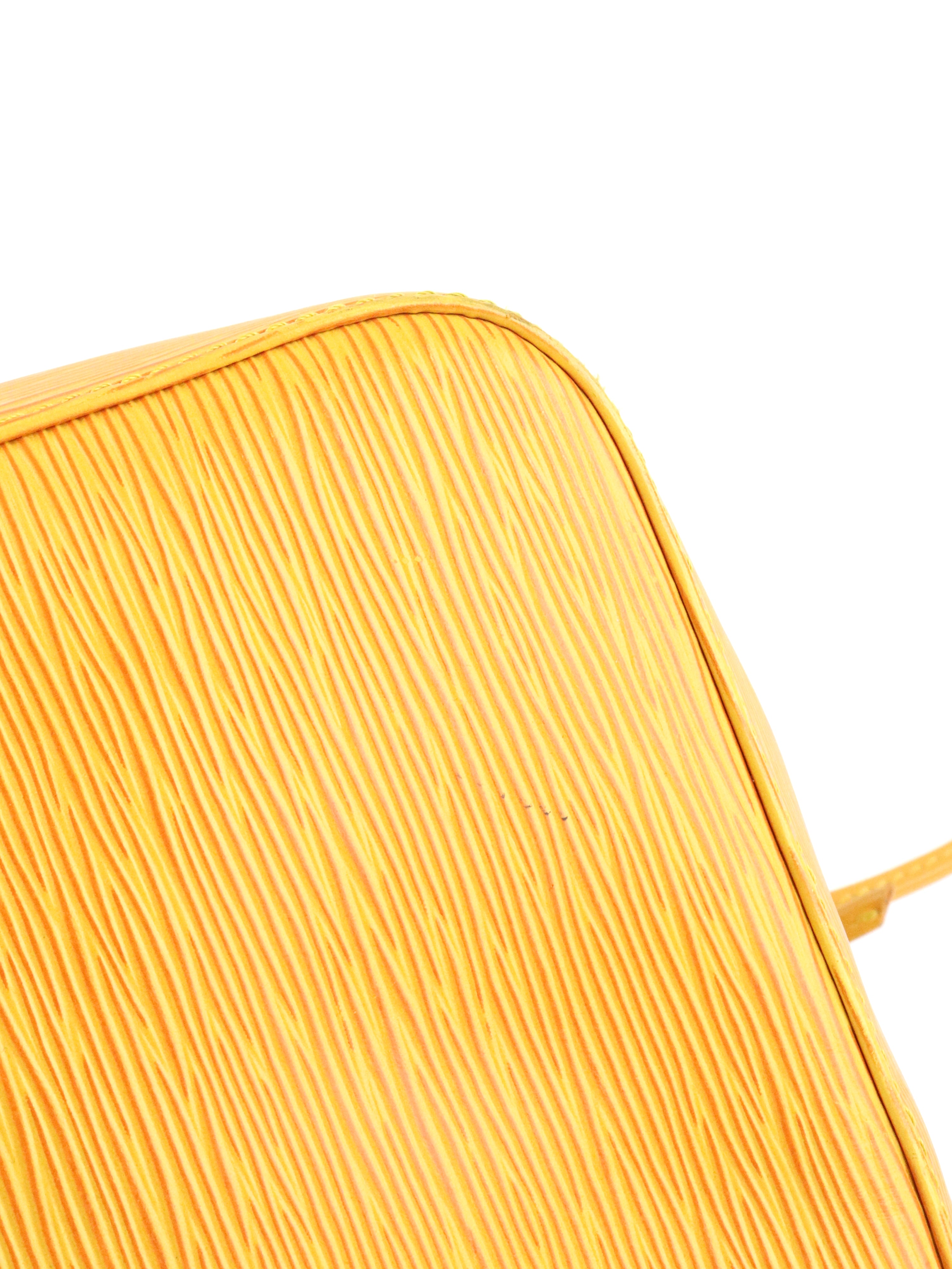 Louis Vuitton Vintage Yellow Epi Leather NeoNoe PM Bag
