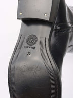 Versace Black Riding Boots.