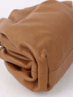 Bottega Veneta Mini Pouch in Tan.