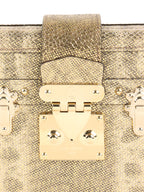 Louis Vuitton Metallic Gold Lizard Petite Malle
