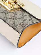Gucci Small White GG Padlock Shoulder Bag