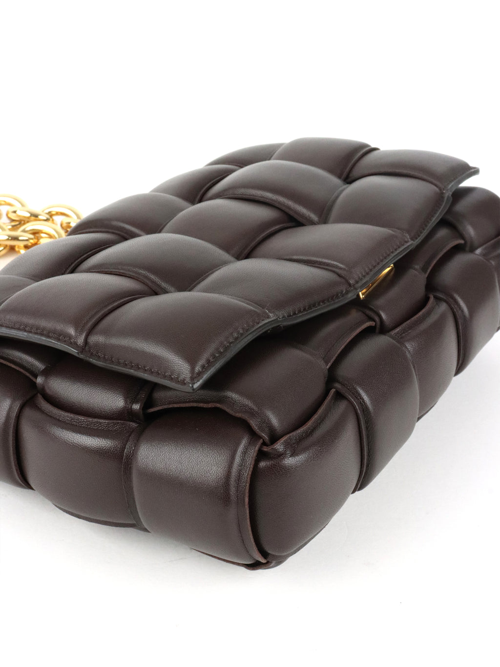 Bottega Veneta Chocolate Brown Padded Cassette Bag