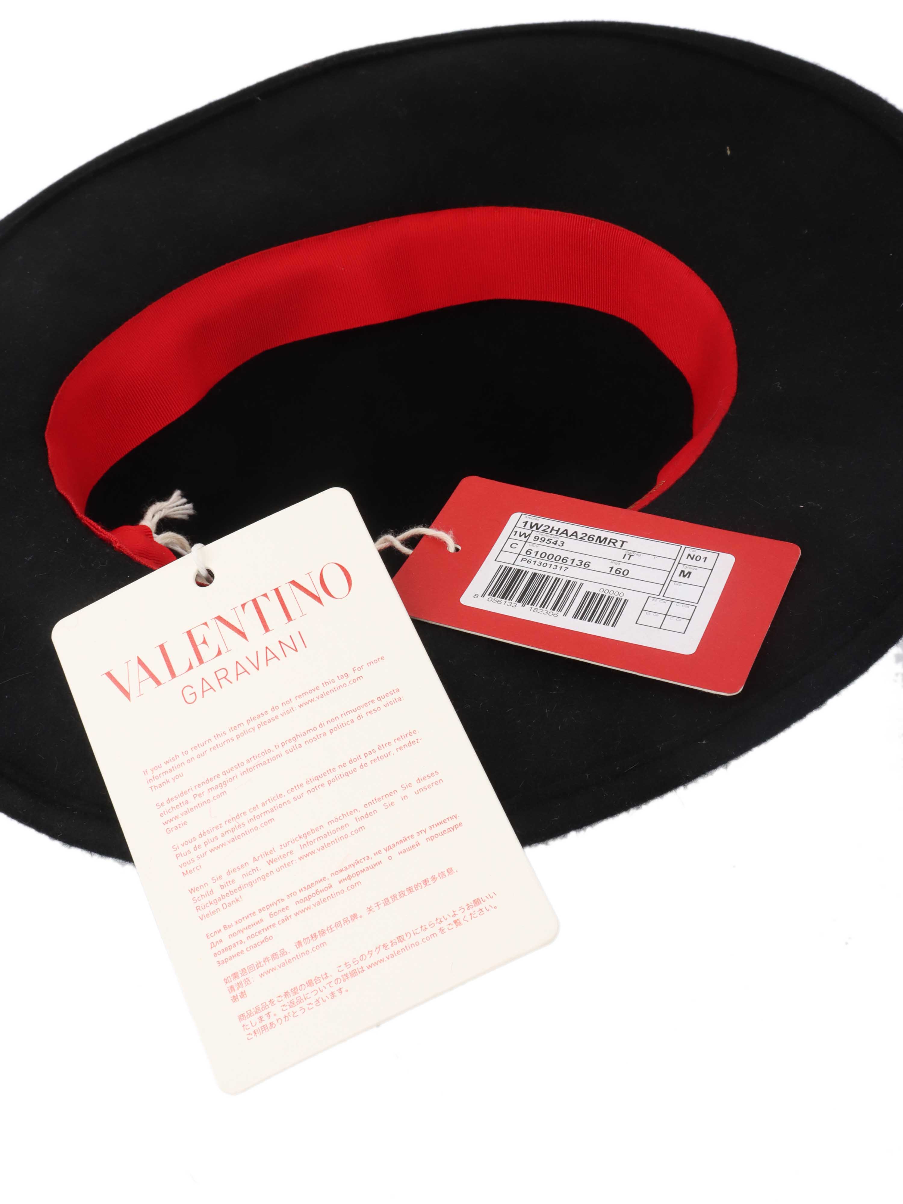 Valentino Black Wool Hat