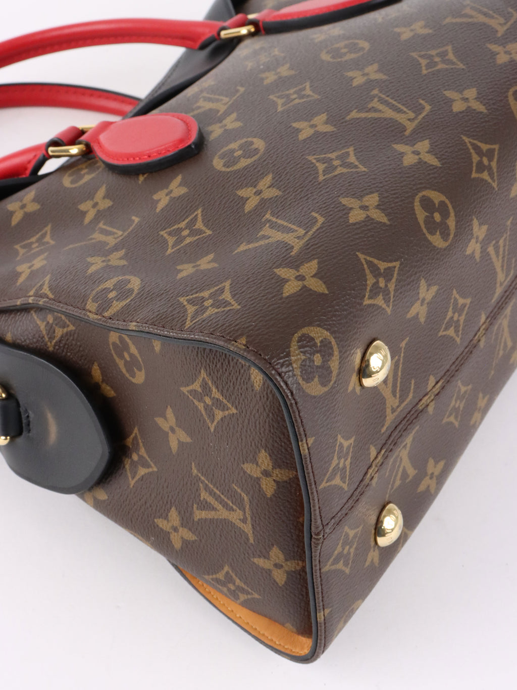 Louis Vuitton Black & Red Monogram Tuileries Bag
