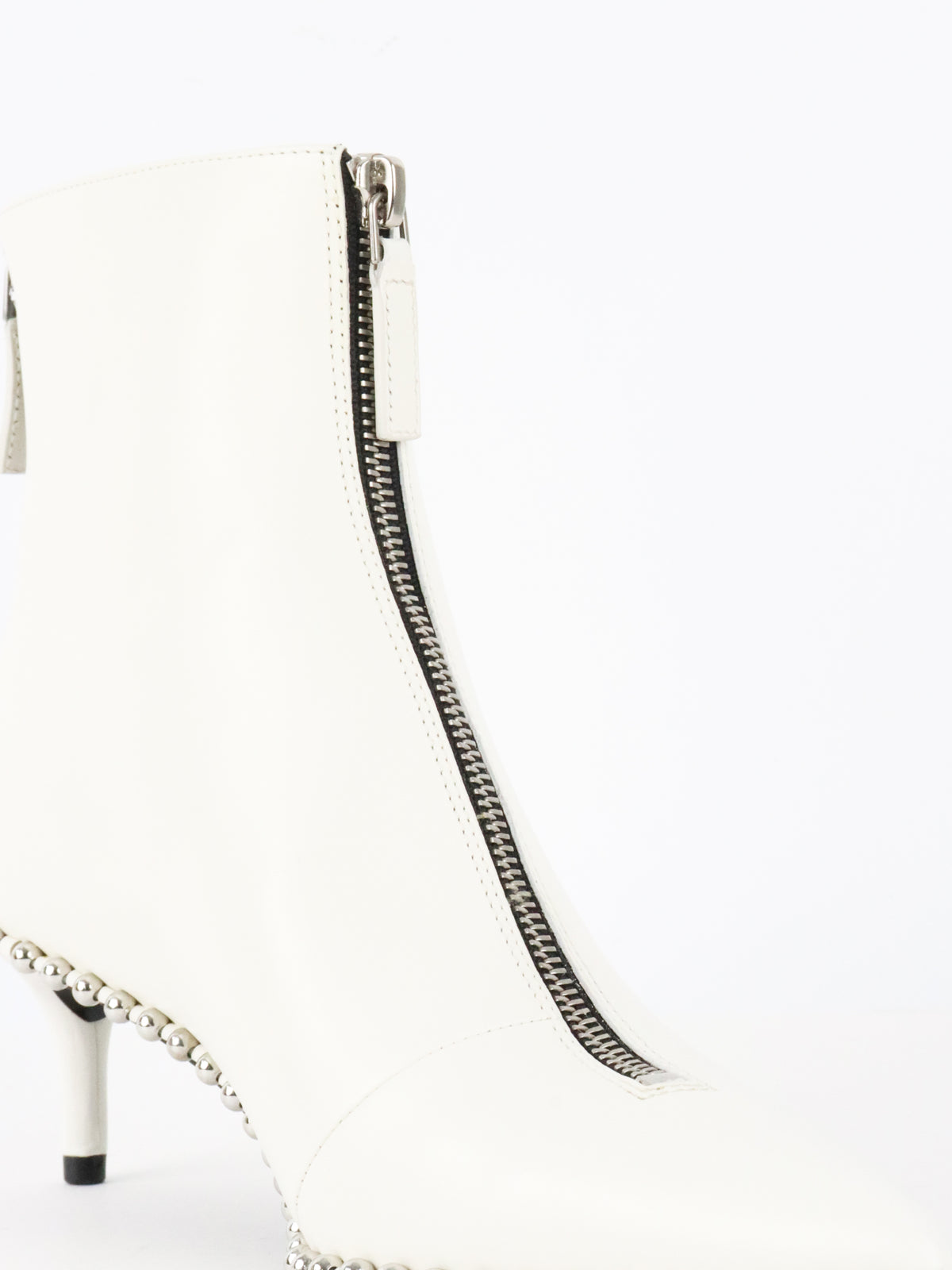 Alexander Wang White Eri Studs Boots