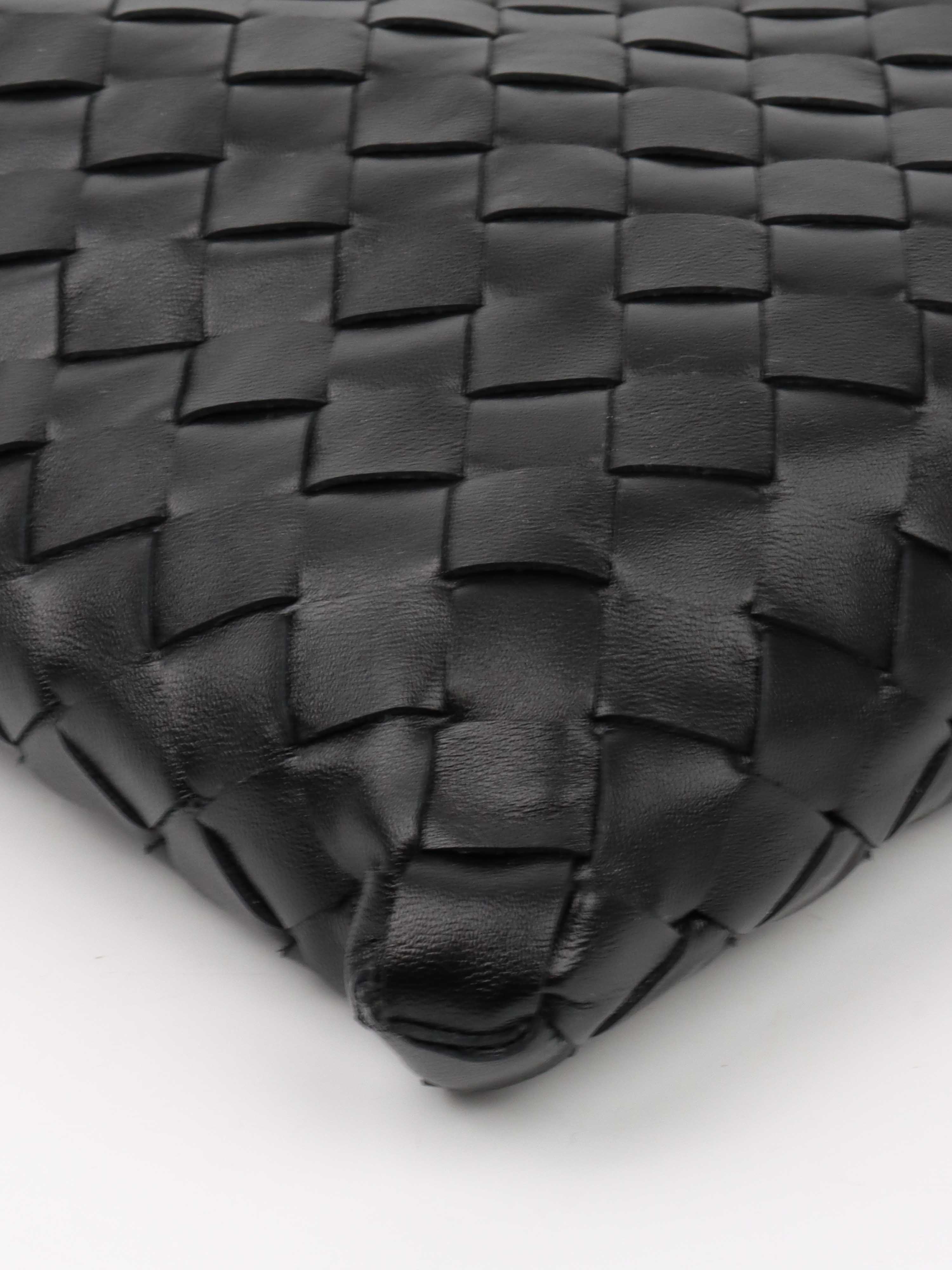 Bottega Veneta Small Black Hop Bag.