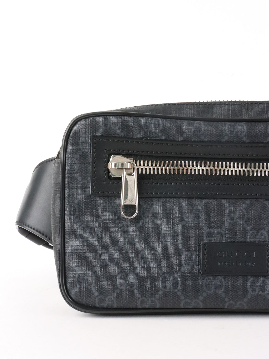 Gucci Black GG Supreme Belt Bag