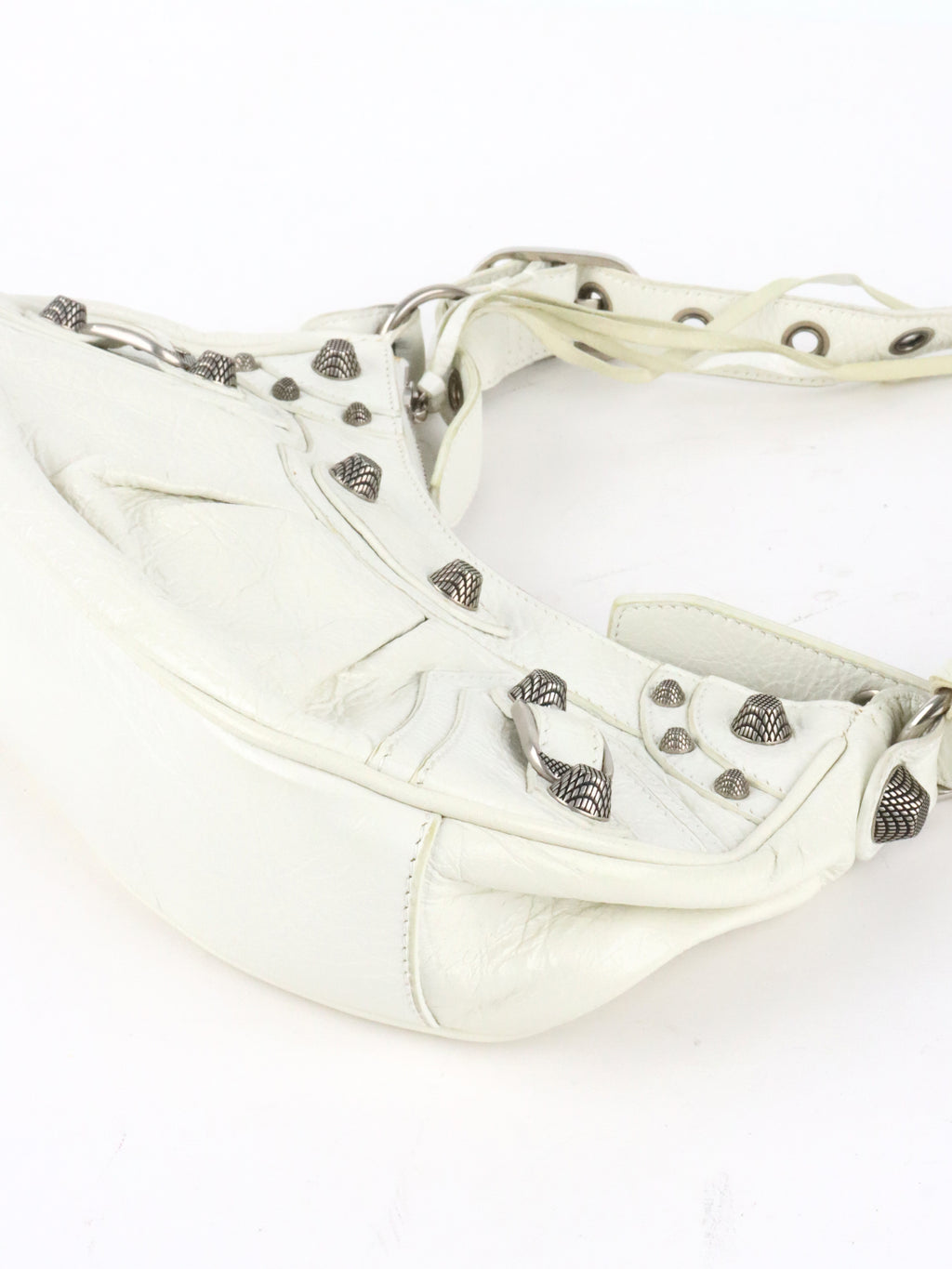 Balenciaga White Le Cagole XS Bag