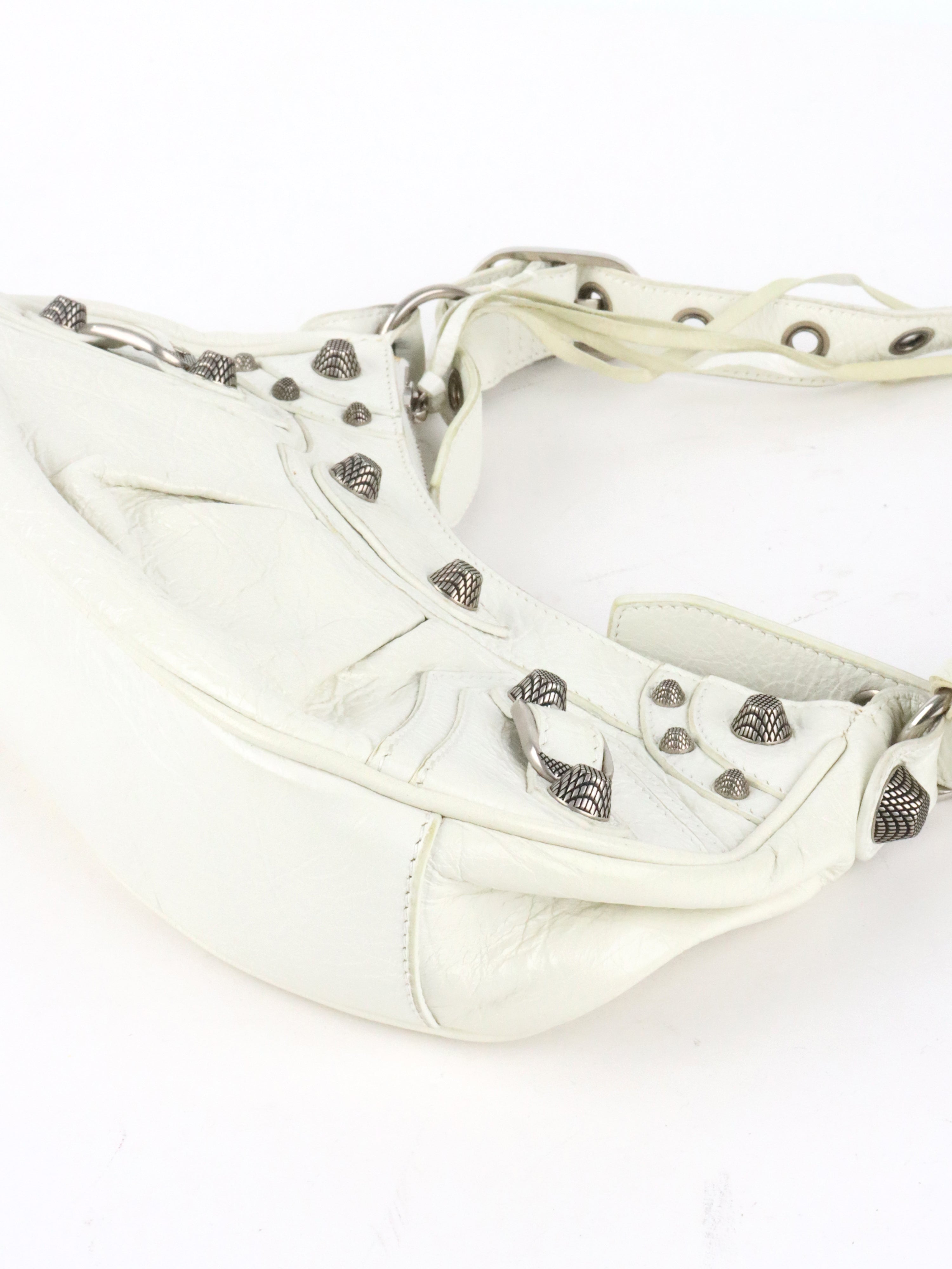 Balenciaga White Le Cagole XS Bag