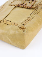 Fendi Vintage Senape Whipstitch Large Baguette