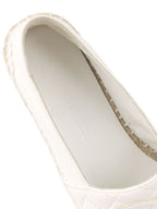 Chanel White Lambskin CC Espadrilles size 35
