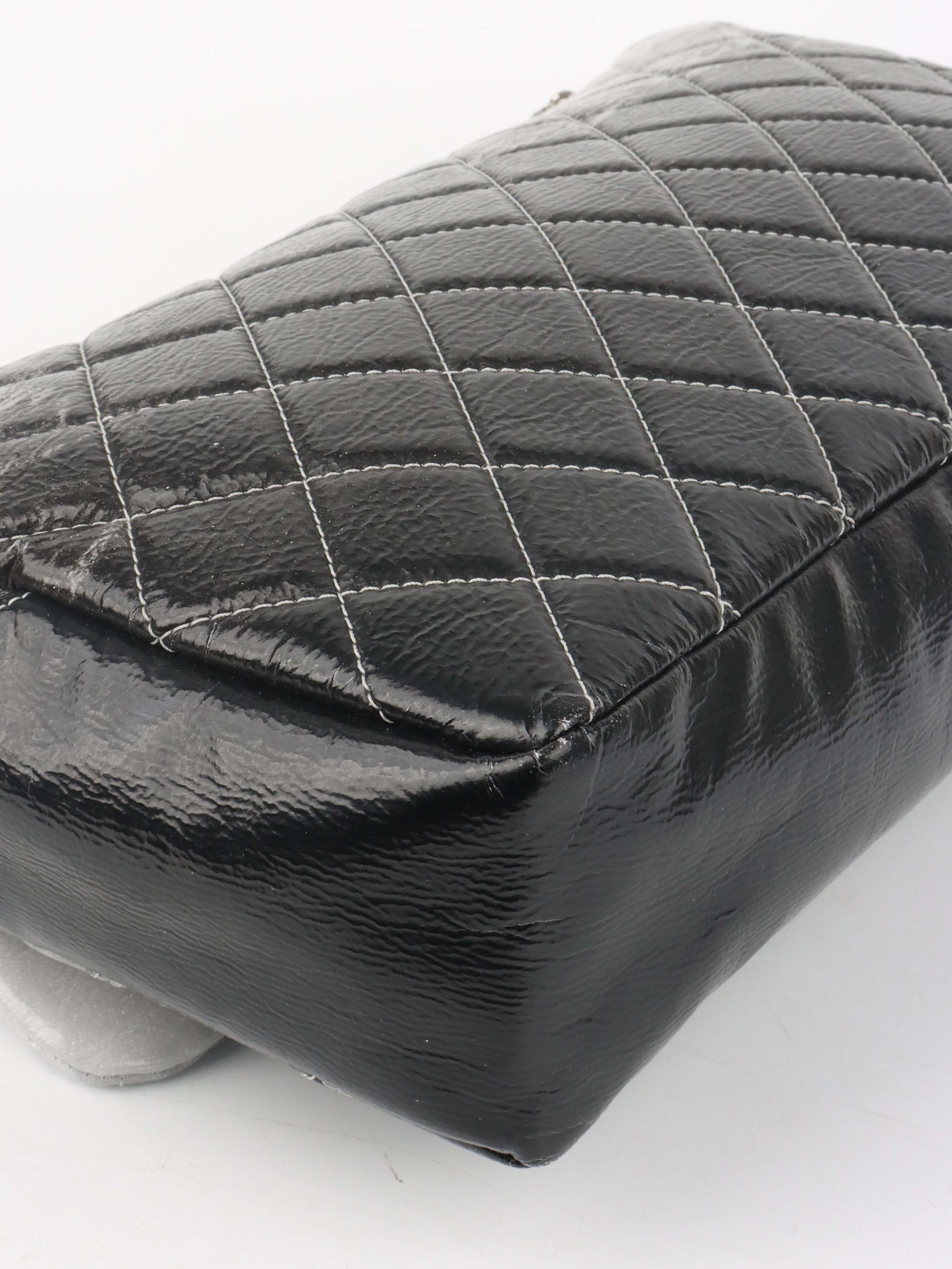 Chanel Melrose Degrade Jumbo Flap Bag SHW