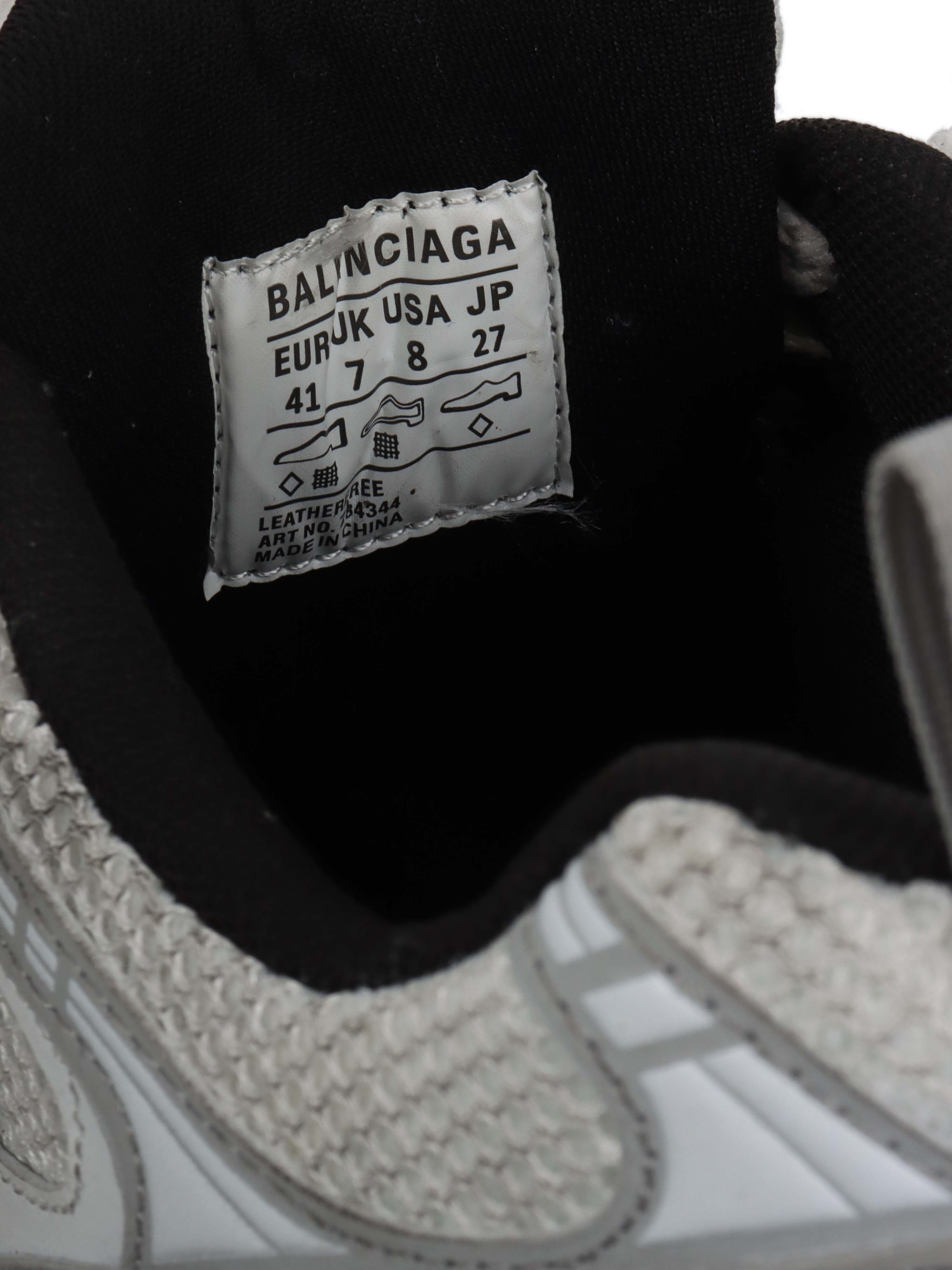 Balenciaga White & Grey 10XL Sneakers.