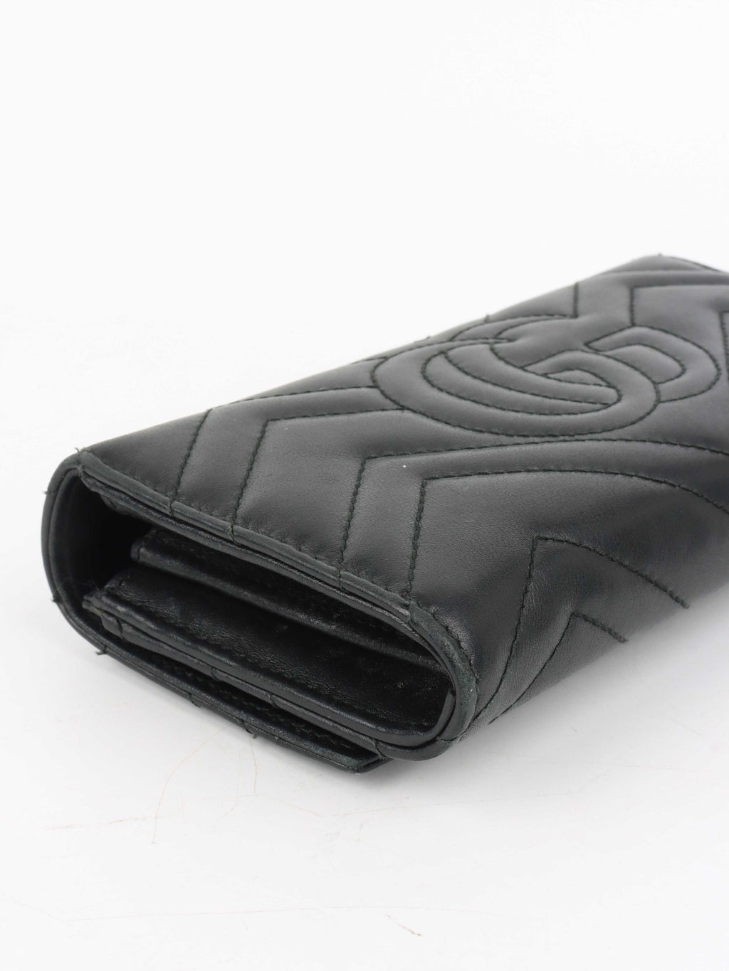 Gucci Marmont Quilted Leather Long Wallet