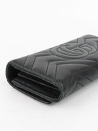 Gucci Marmont Quilted Leather Long Wallet