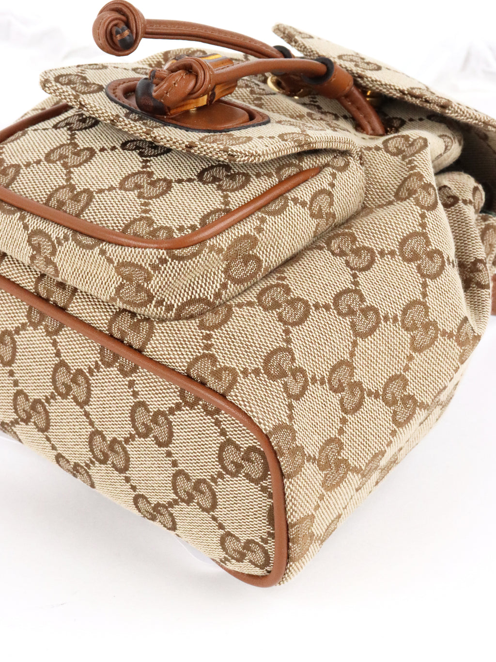 Gucci Bamboo GG Canvas Mini Backpack
