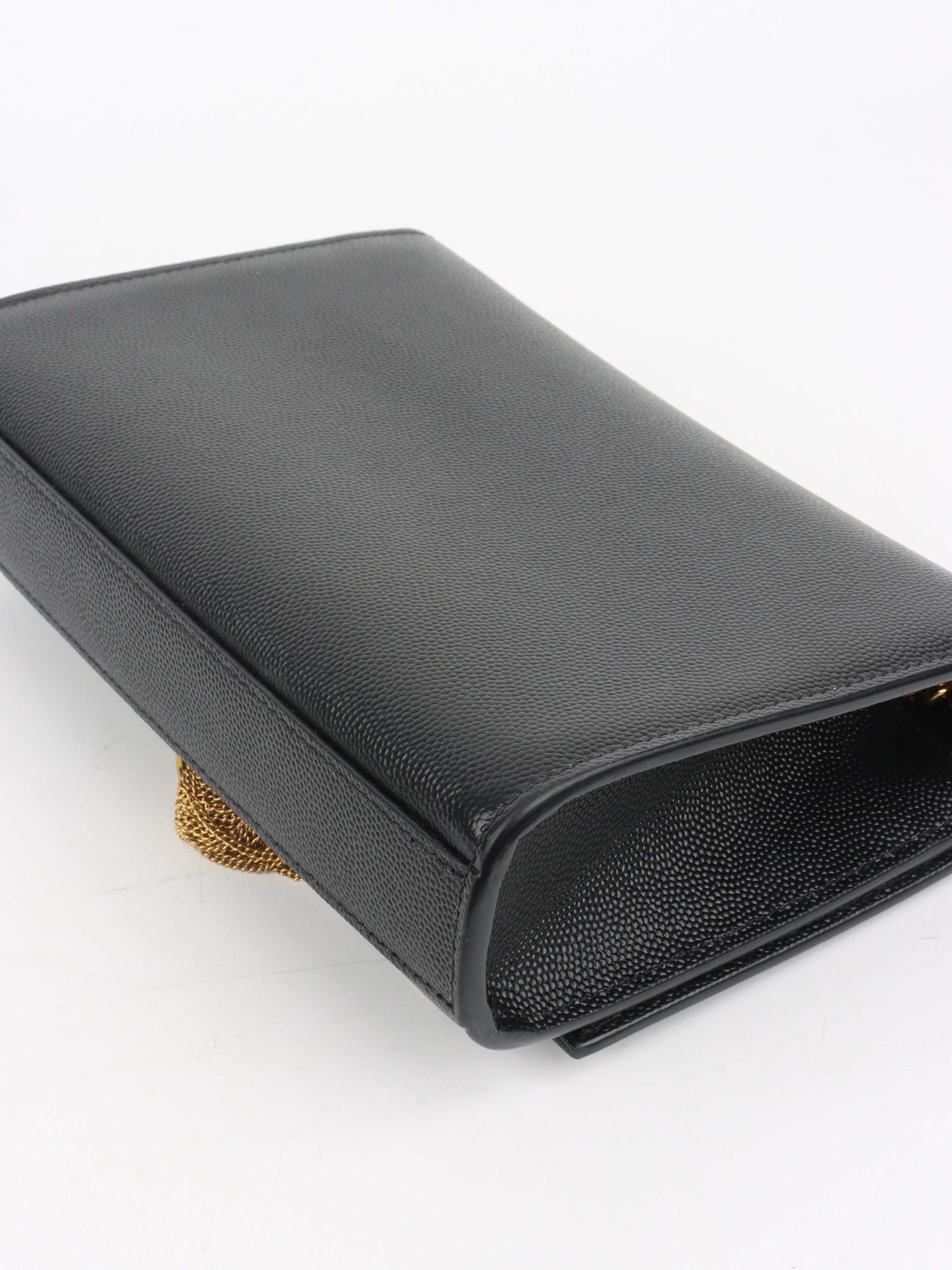 Saint Laurent Black Small Kate Tassel Shoulder Bag