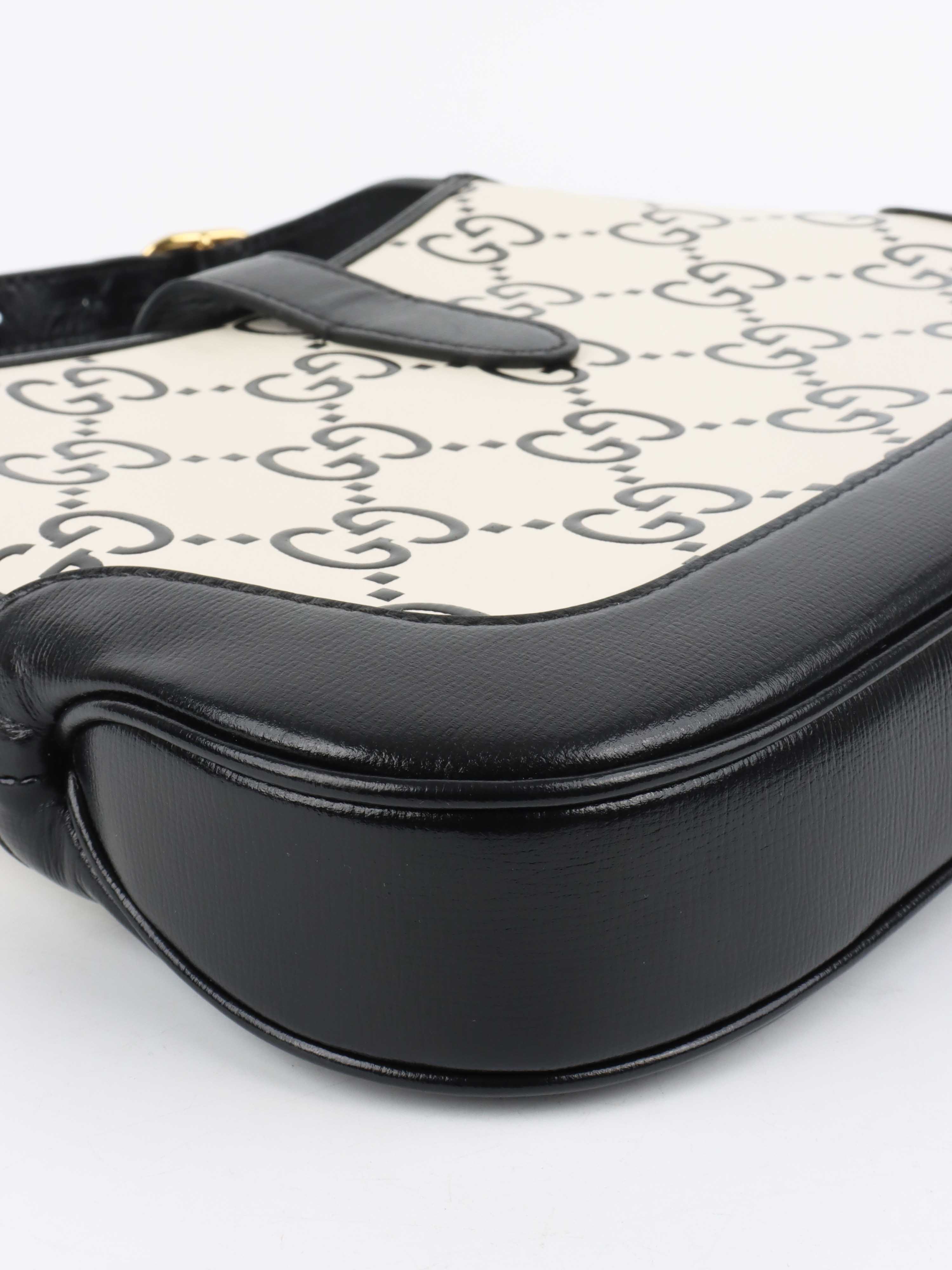 Gucci Azelea Small Black and White Jackie Bag.