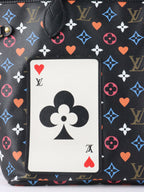 Louis Vuitton Black Multicolour Game On Neverfull MM Tote Bag