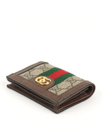 Gucci Brown Ophidia Card Case Wallet