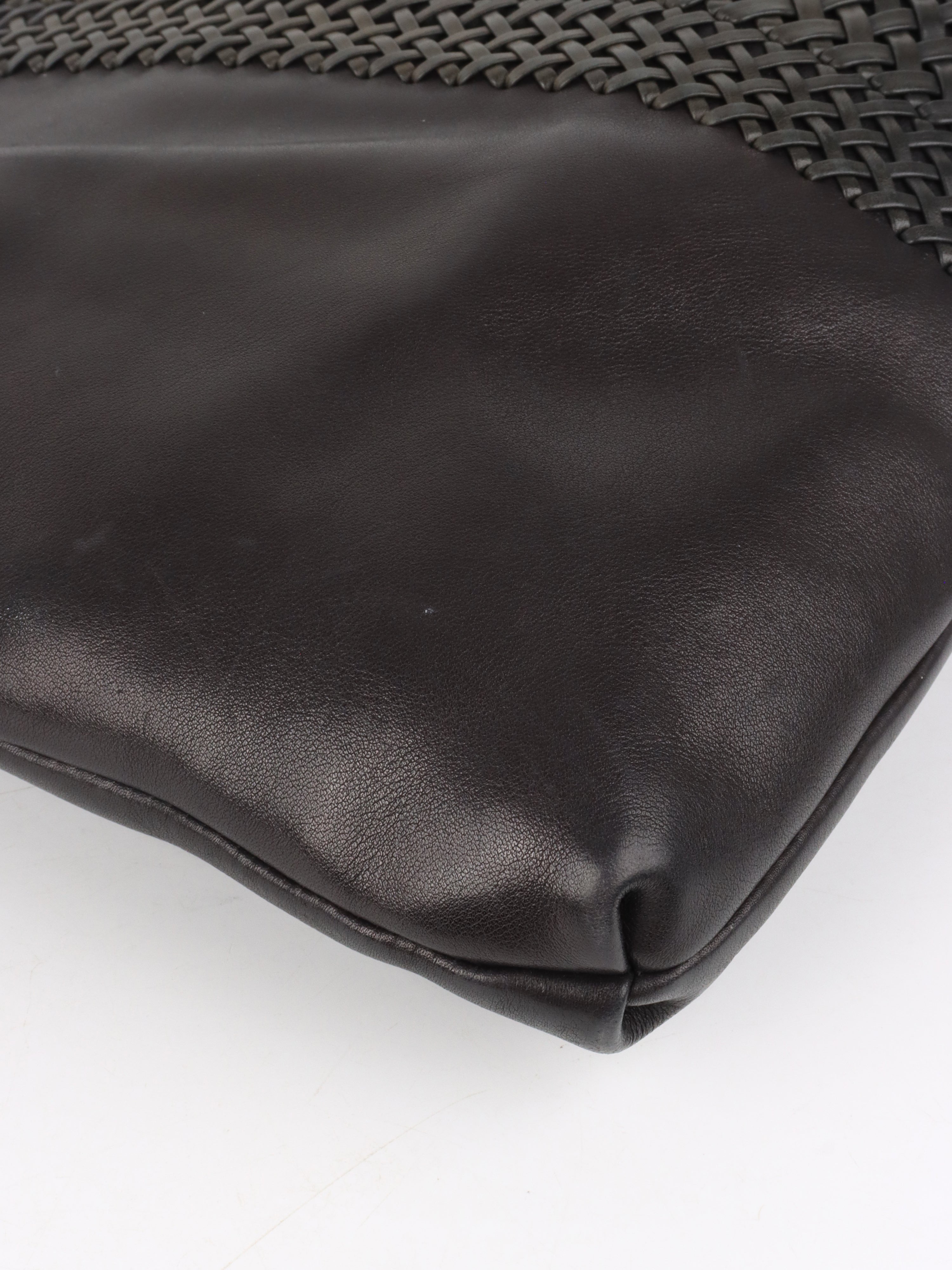 Gucci Black Leather Tote.