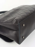 Chanel Black Lambskin 2016 Two - Way Bag SHW.