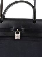 Hermes Vintage Black Herbag Stamp H 2004.