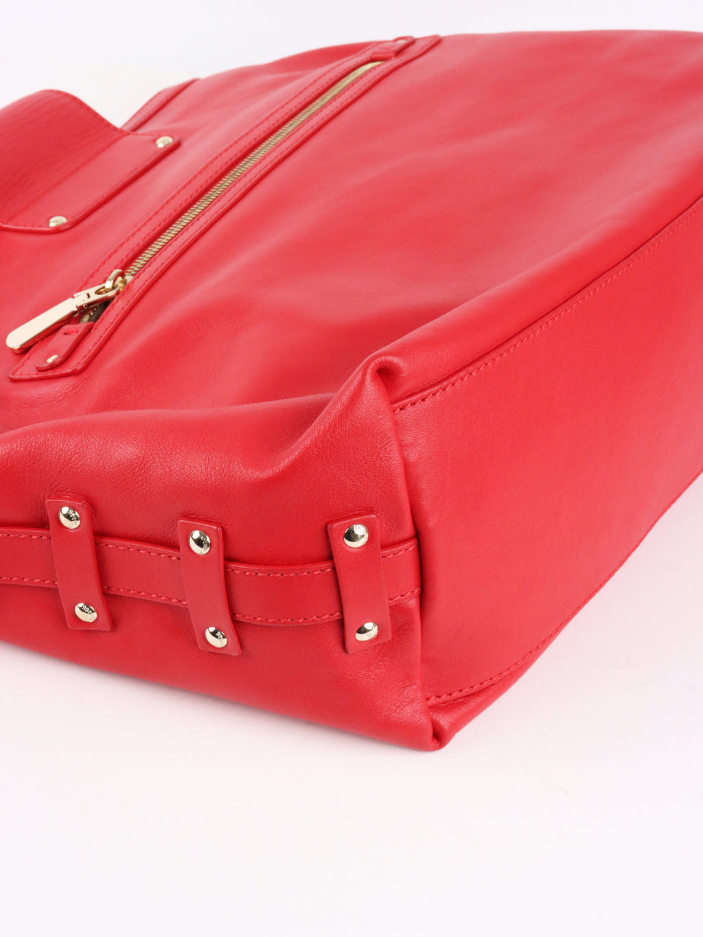 Versace Red Medusa Tag Lock Flap Shoulder Bag