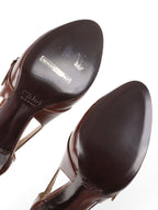 Chloe Brown Leather Heels