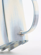 Bvlgari Blue and White Serpenti Forever Leather 2way Bag