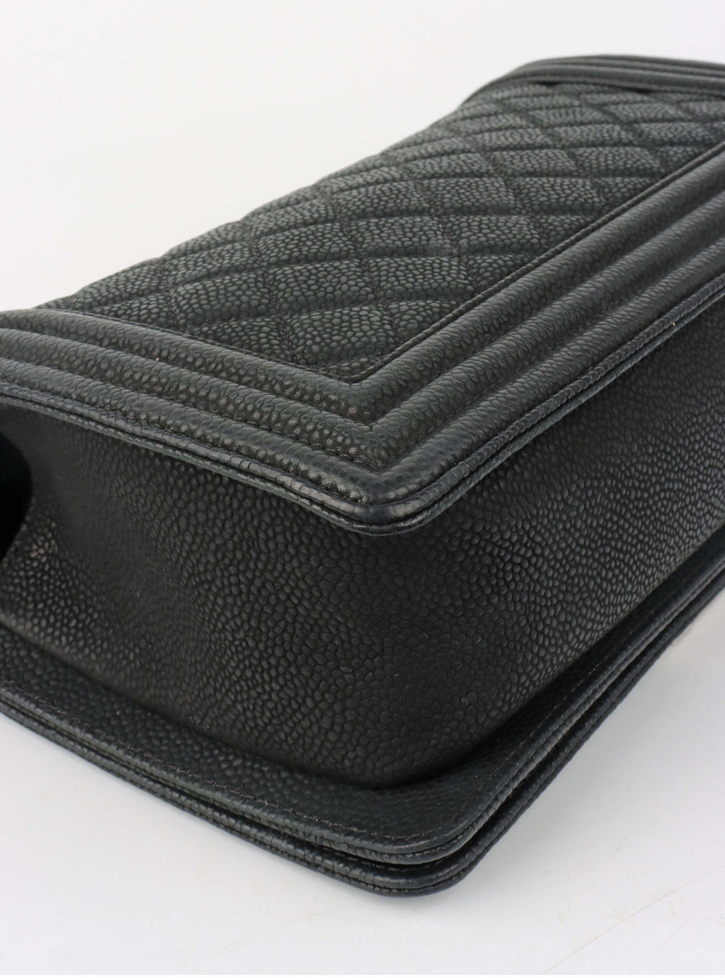 Chanel Black Medium Soft Caviar Boy Bag SHW.