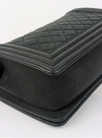 Chanel Black Medium Soft Caviar Boy Bag SHW.
