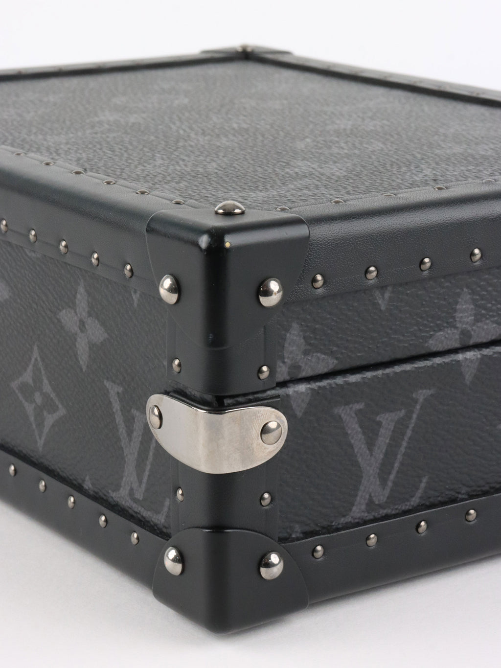 Louis Vuitton Black Monogram Eclipse Clutch Box.