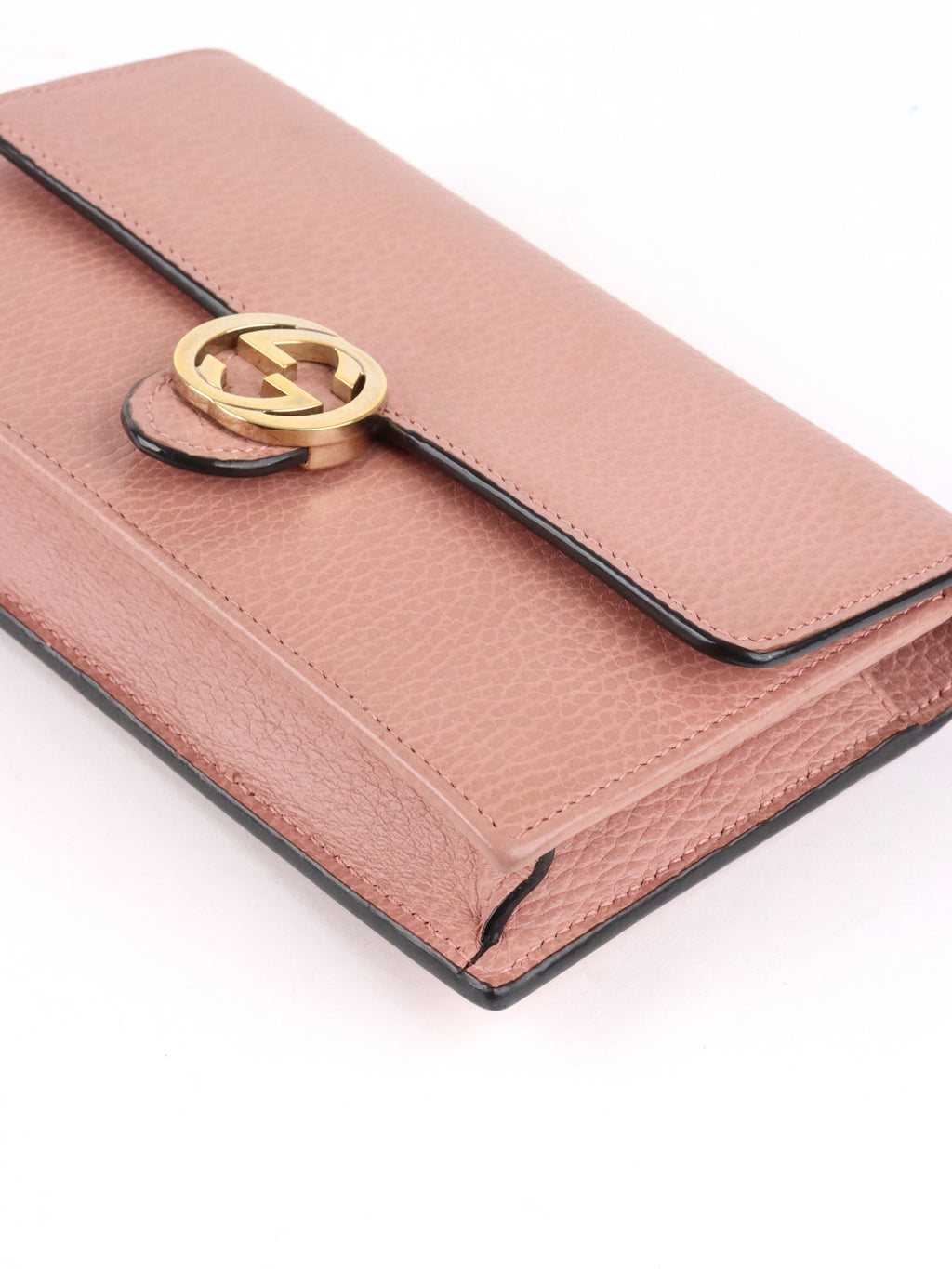 Gucci Dark Pink Interlocking G Dollar Wallet On Chain