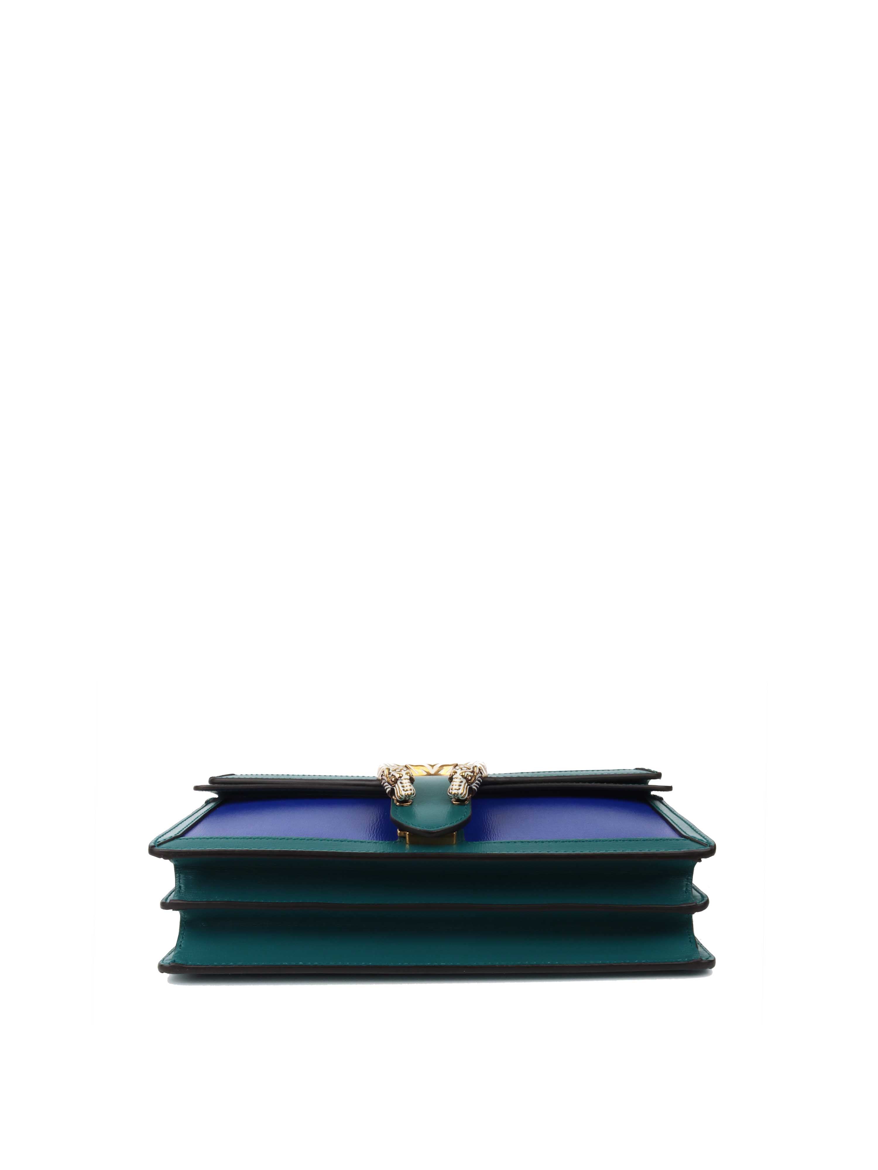 Gucci Limited Edition Green and Blue Dionysus Shoulder Bag *