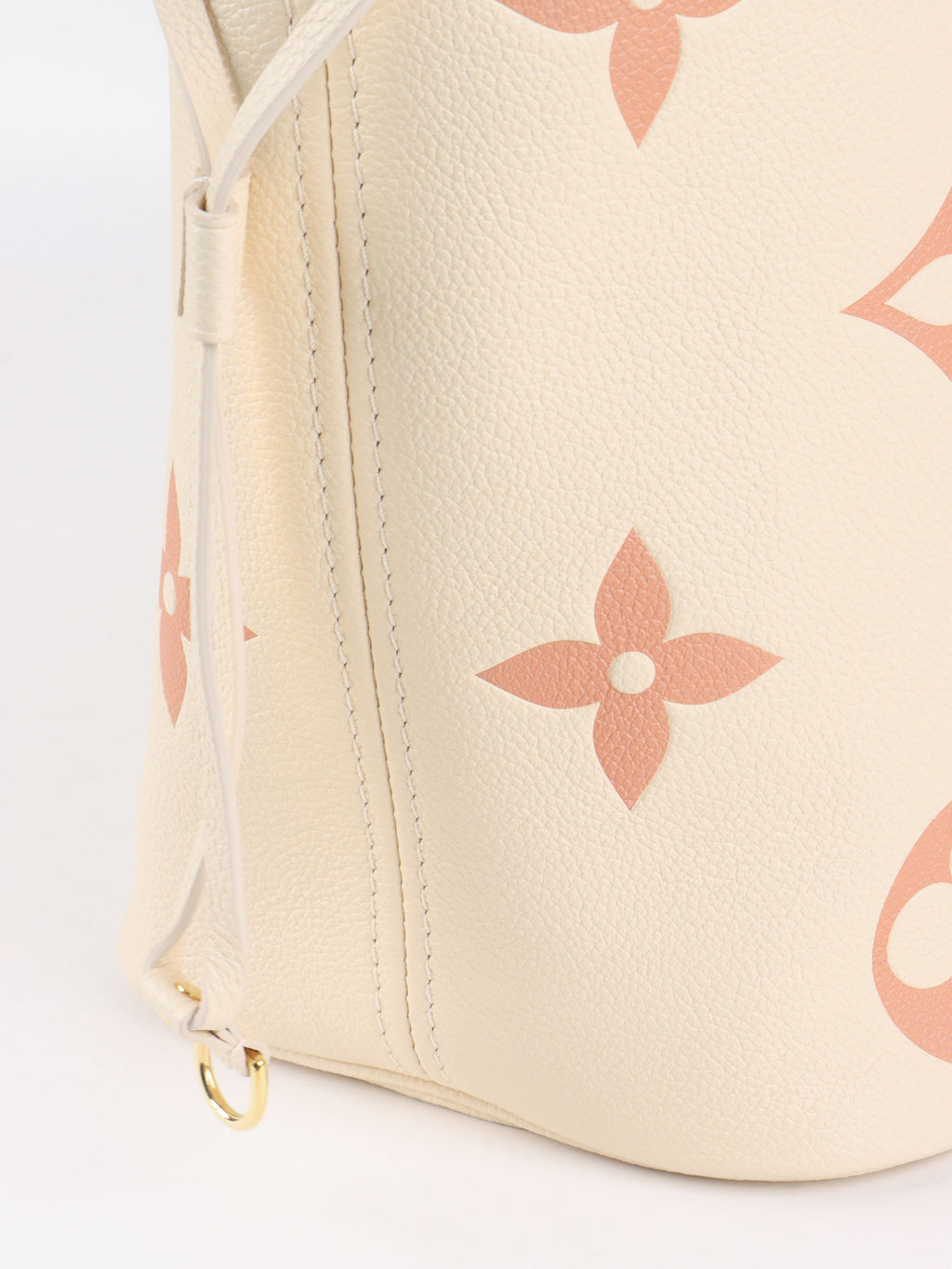 Louis Vuitton Monogram Empreinte Creme/Rose Trianon Neverfull MM