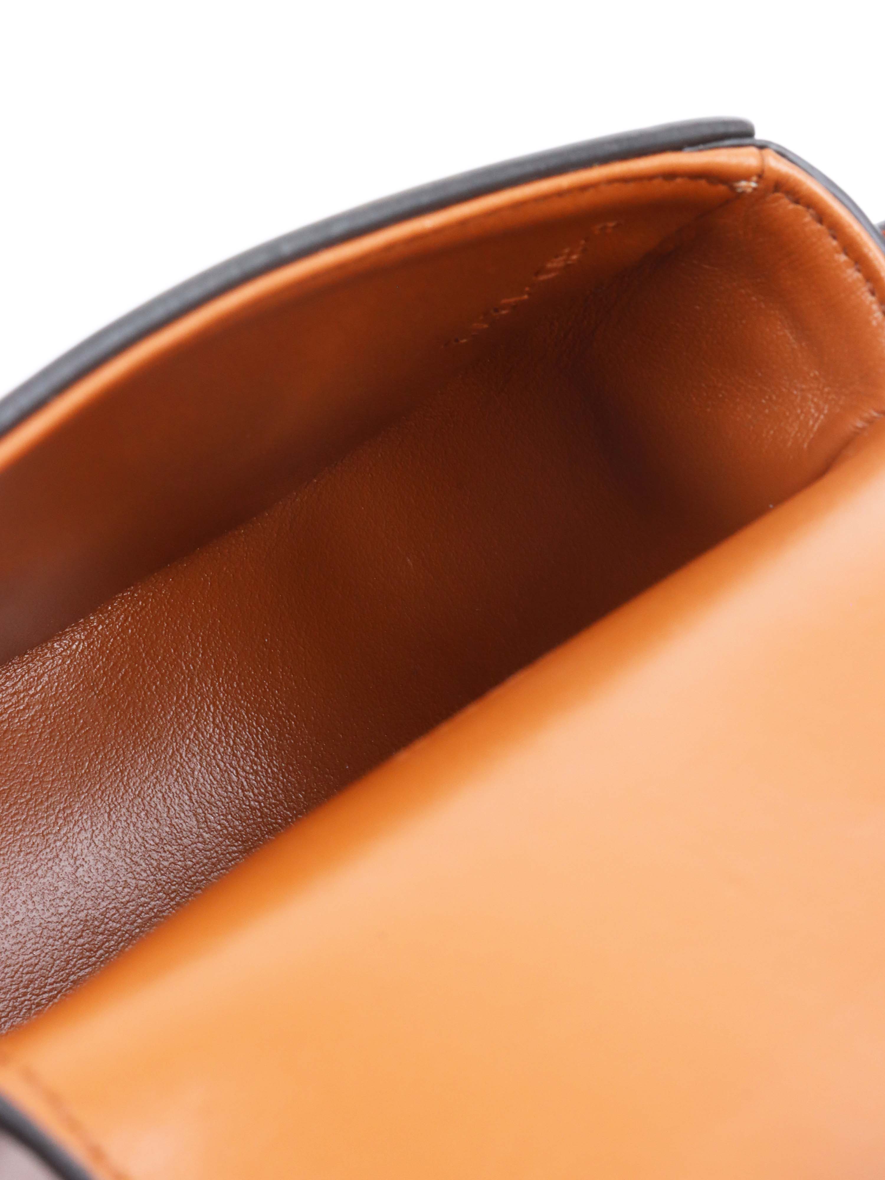 Celine Brown Triumph Cuir Mini Besace Bag.