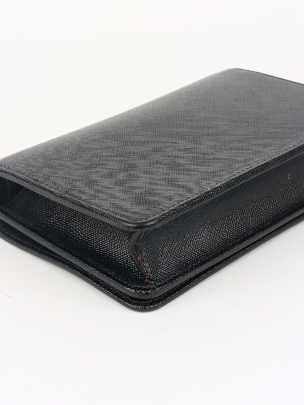 Prada Black Mini Saffiano Leather Bag.