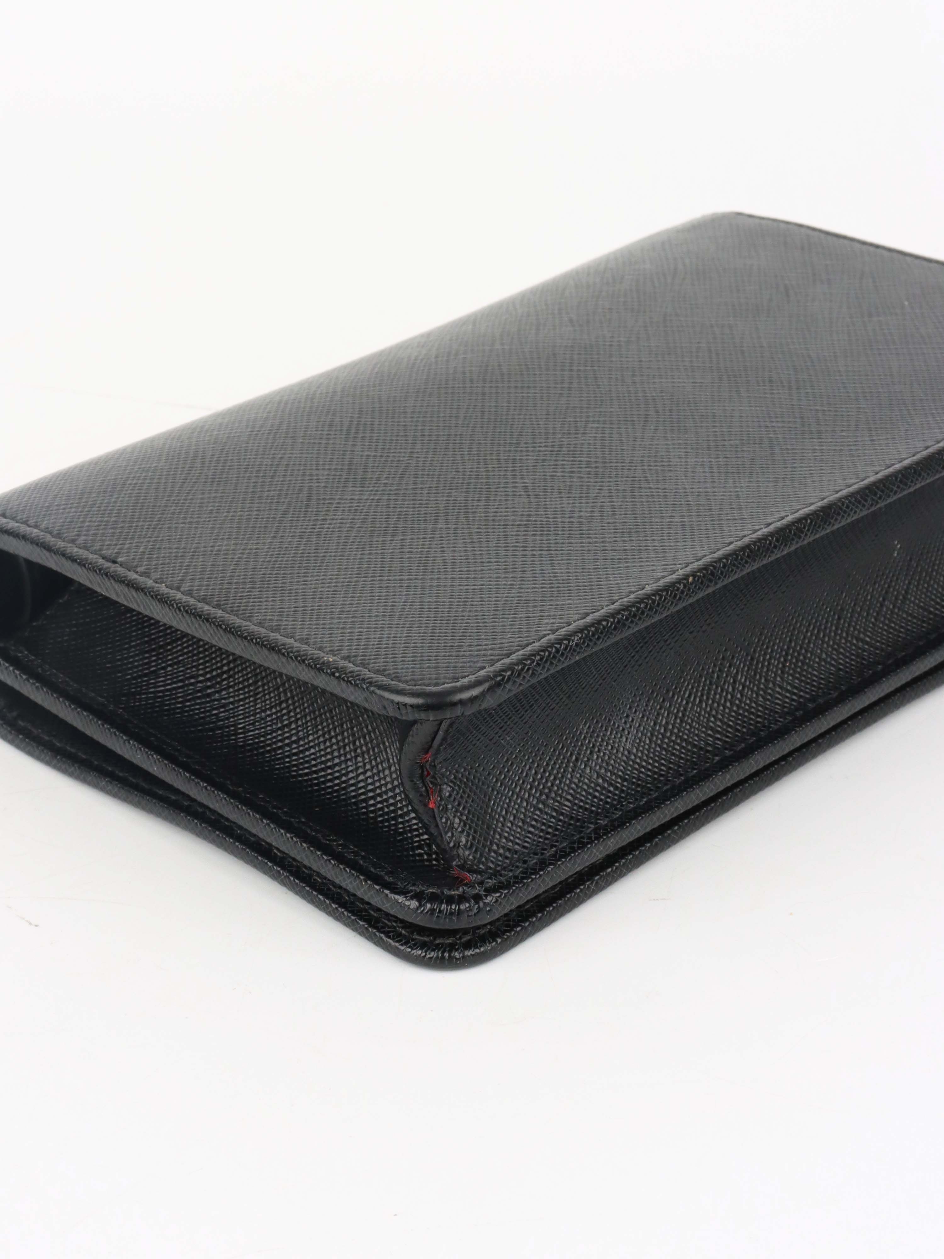 Prada Black Mini Saffiano Leather bag