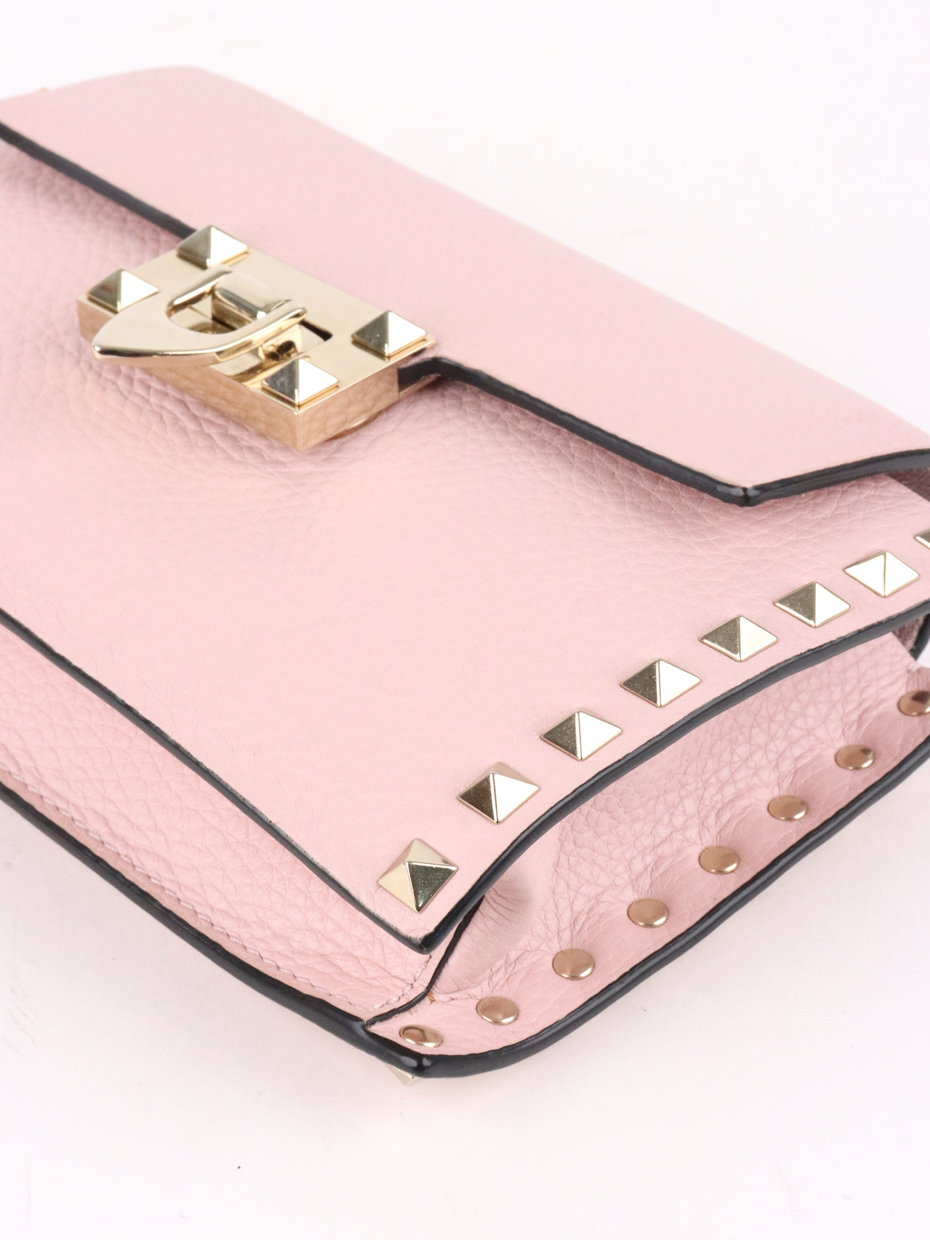 Valentino Rose Quartz Rockstuds Crossbody Bag