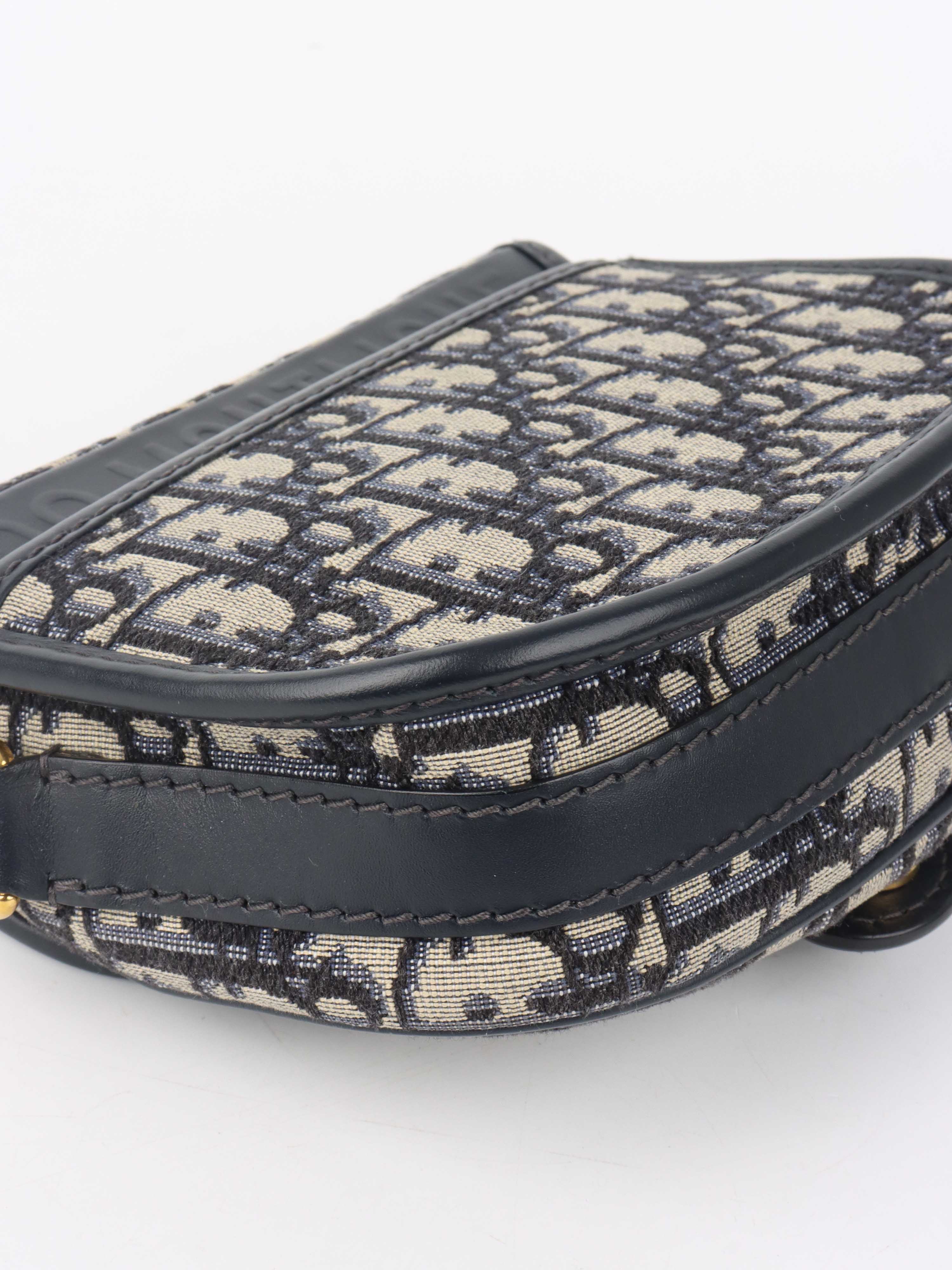 Dior Small Blue Oblique Bobby Bag.