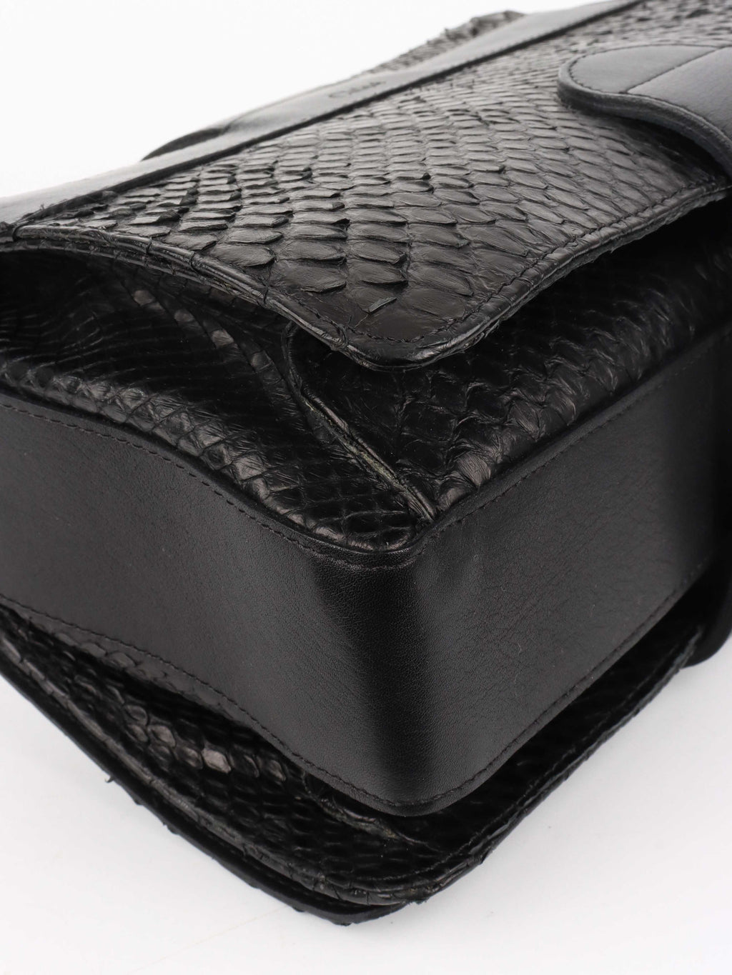 Chloe Black Python Shoulder Bag