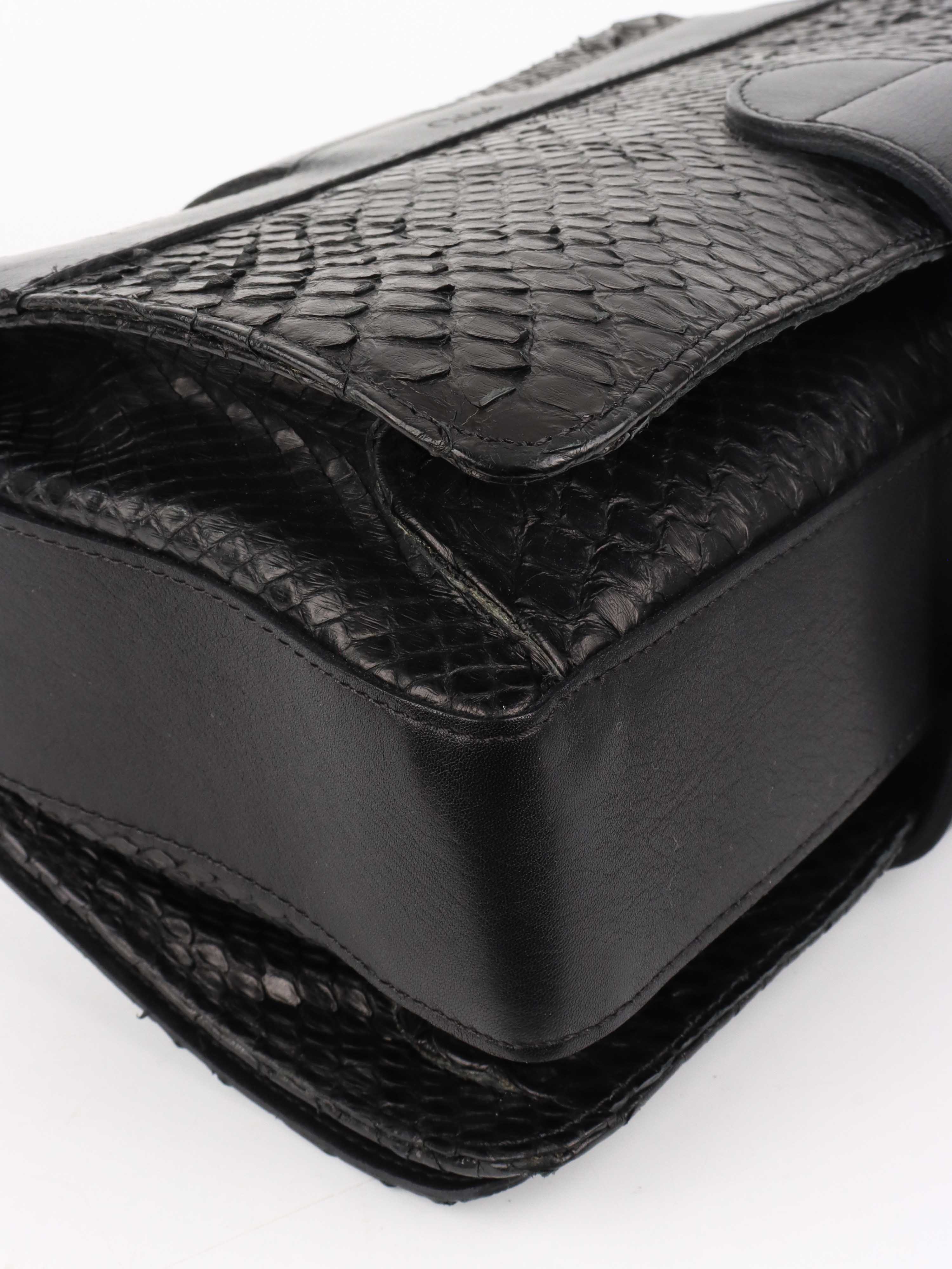 Chloe Black Python Shoulder Bag