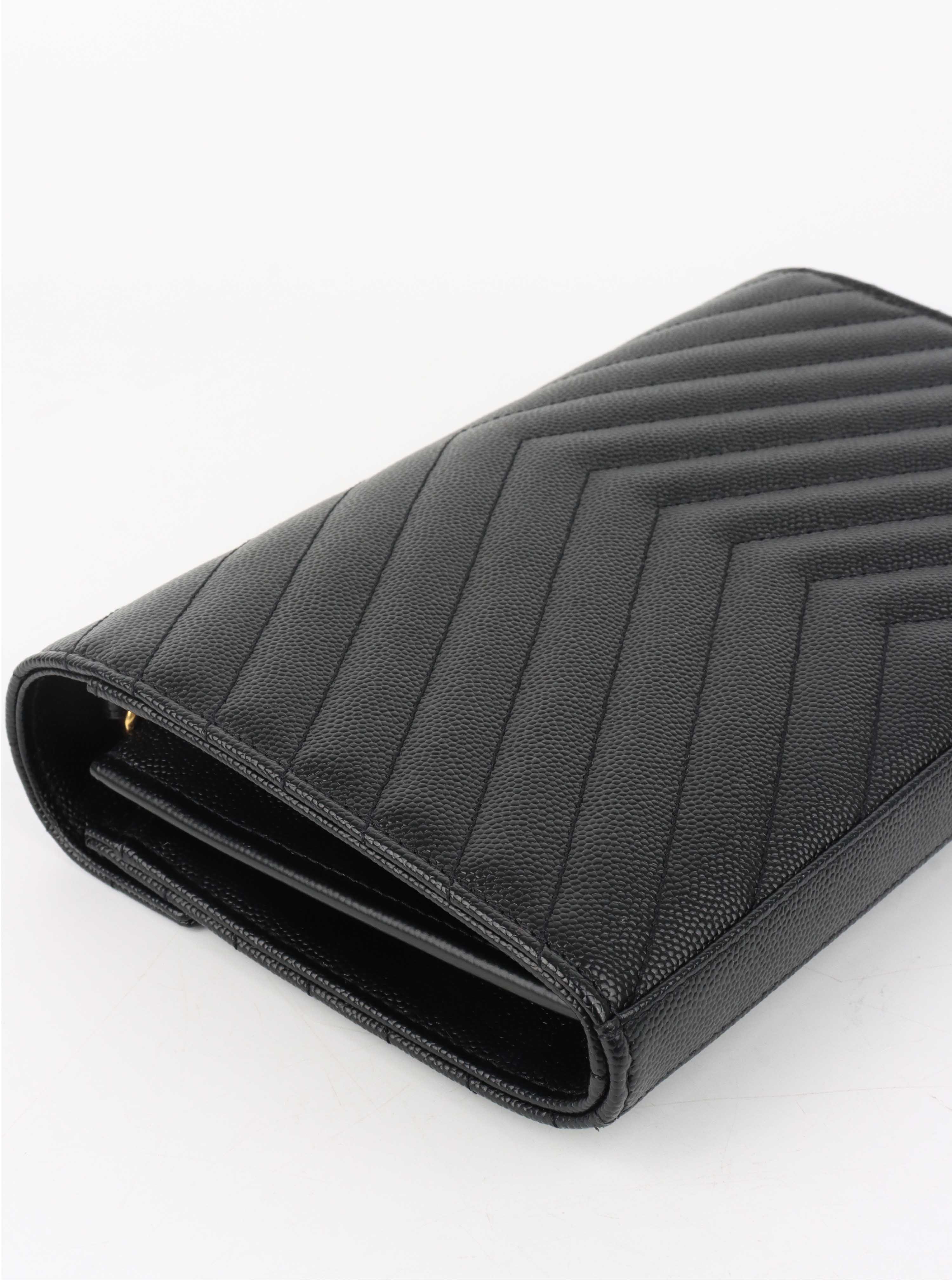 Saint Laurent Classic Cassandre Chain Wallet.