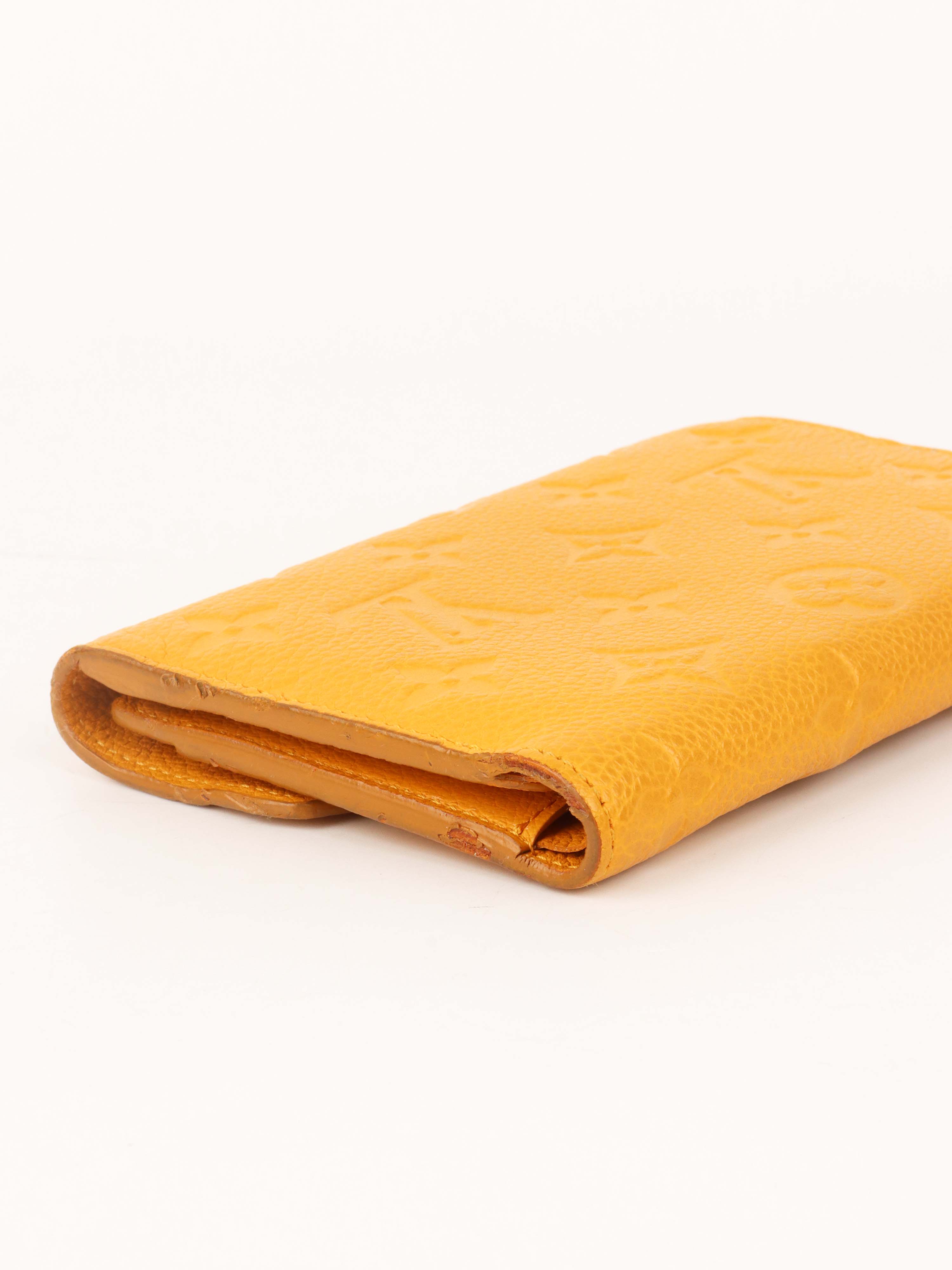 Louis Vuitton Saffran Empreinte Leather Compact Wallet